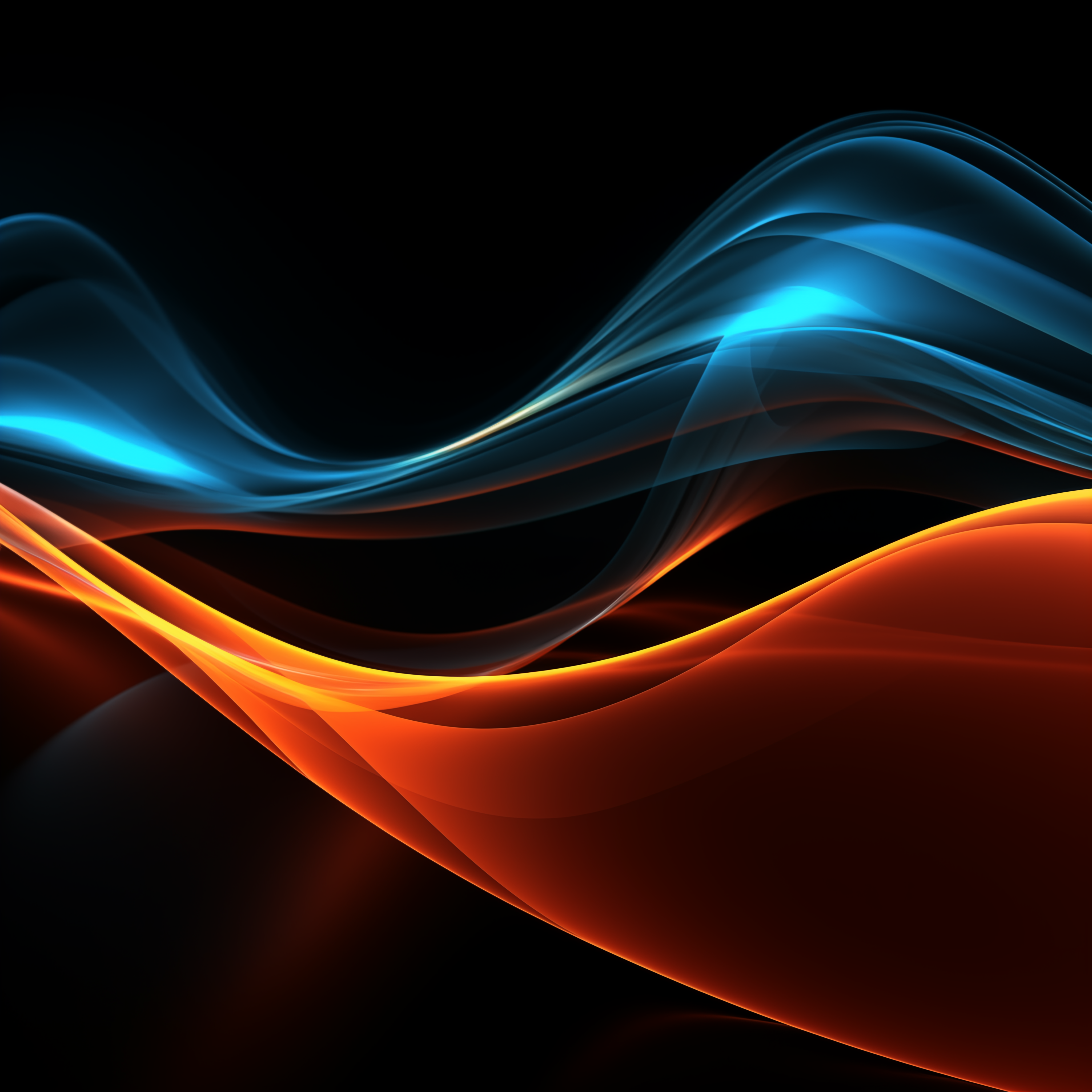 Blue and Orange Background Example